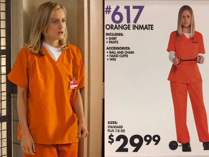 Even the orange inmate model looks like Piper from "Orange is the New Black."