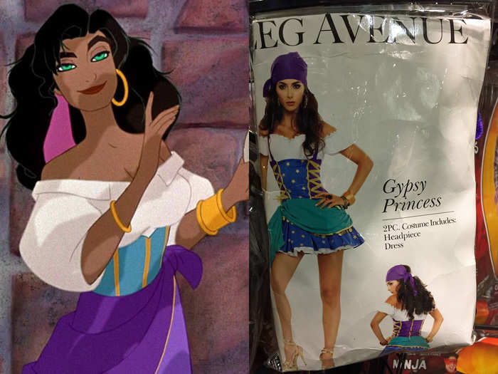 Gypsy princess is clearly supposed to be Esmeralda from "The Hunchback of Notre Dame."