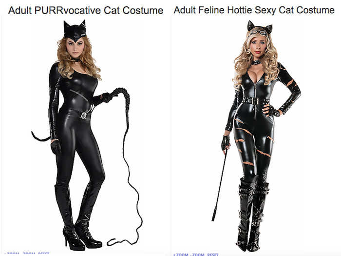 PURRvocative cat and "feline hottie sexy cat costume" are two alternatives for Batman