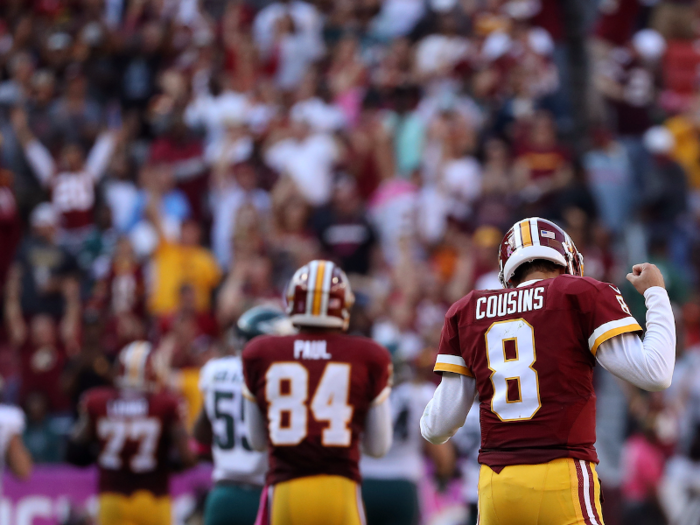 13. Washington Redskins