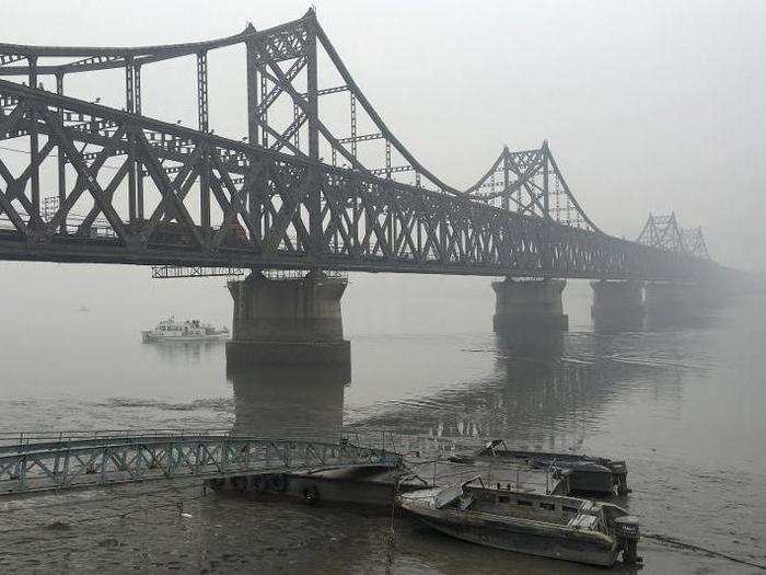 The "Sino–Korean Friendship Bridge," which crosses the Yalu River, connects China and North Korea.