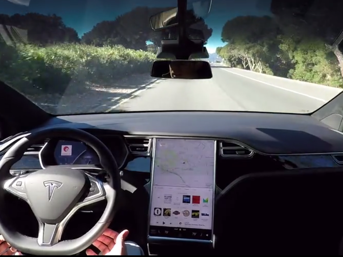 Tesla cars still come with one radar sensor, but it comes with enhanced processing that allows it to see through heavy rain, fog, dust, and even a car right in front of it.