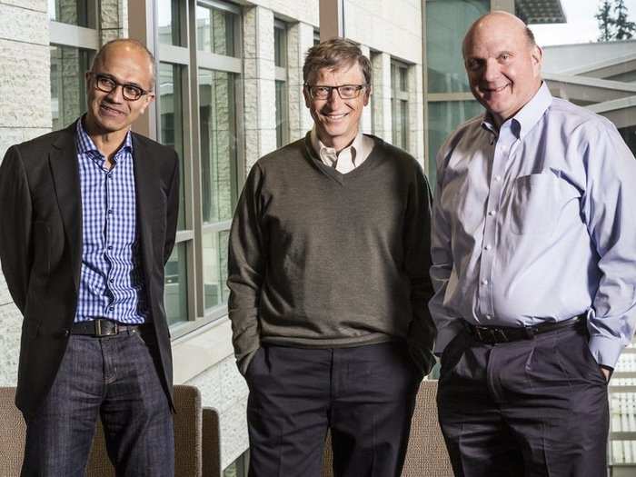 Since then, Gates gave up the CEO job to Microsoft