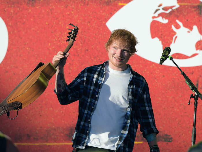 8. Ed Sheeran — £27.4 million