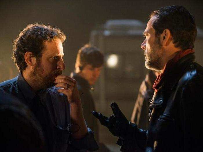 Jeffrey Dean Morgan with showrunner Scott Gimple looks like he hasn