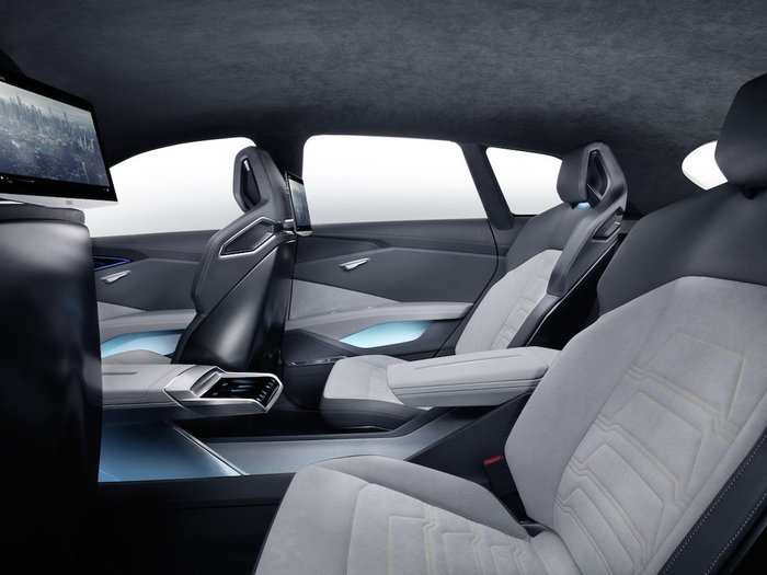 And the interior of the car offers plenty of legroom and comes with television screens for passengers in the back seat.