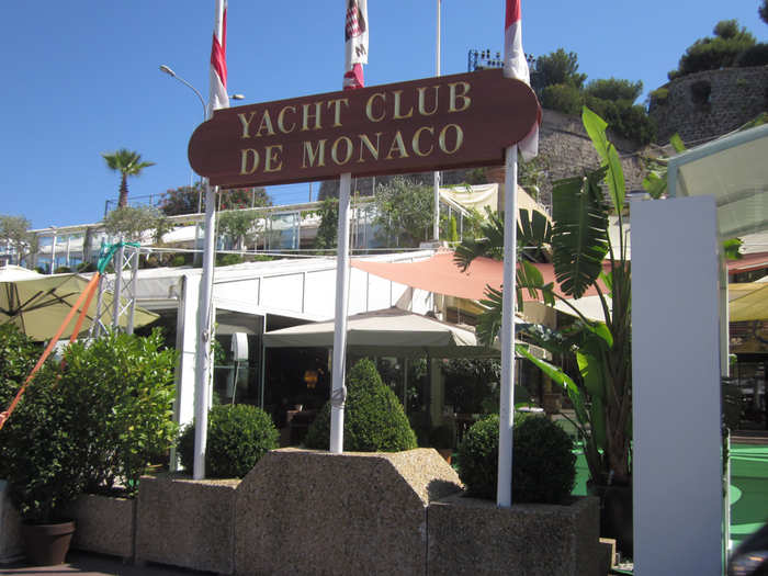 There are some businesses in the harbor as well. The famed Yacht Club de Monaco is here—officially, it oversees the sport of sailing in the principality.