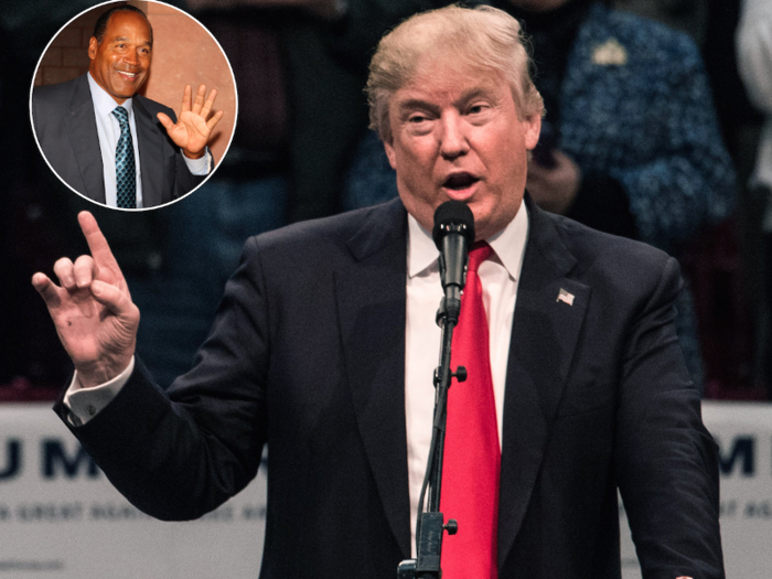 March 2008: In a ratings grab, Donald Trump suggested suspected murderer O.J. Simpson as a cast member for "The Celebrity Apprentice." Amid uproar over the reports, NBC put out a statement denying any chance that Simpson would be on the show.