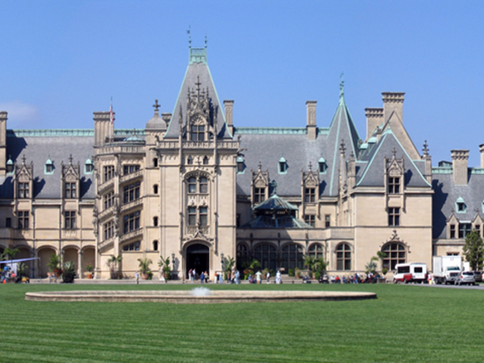 1. BILTMORE ESTATE, ASHEVILLE, NC: 175,000 square feet. This 8,000-acre estate is still owned by one of builder George Washington Vanderbilt II