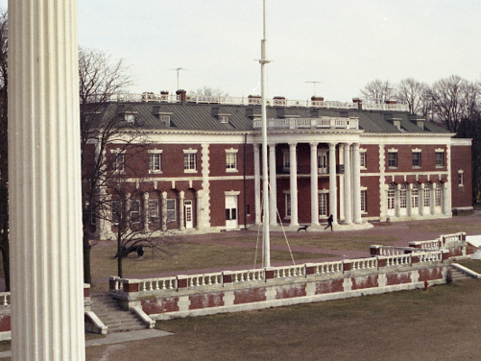 8. INDIAN NECK HALL, OAKDALE, NY: 75,000 square feet. Built as the country home of Singer Sewing Machine Co. president Frederick Gilbert Bourne, the property was acquired by St. John