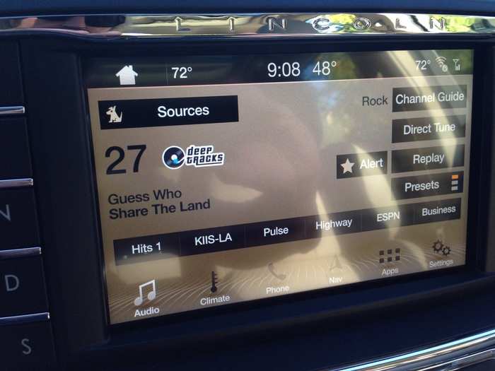 The infotainment system is powered by Sync3, and it