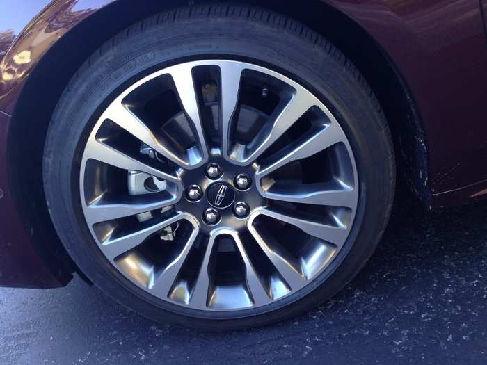 Our tester had some elegantly aggressive alloy wheels.