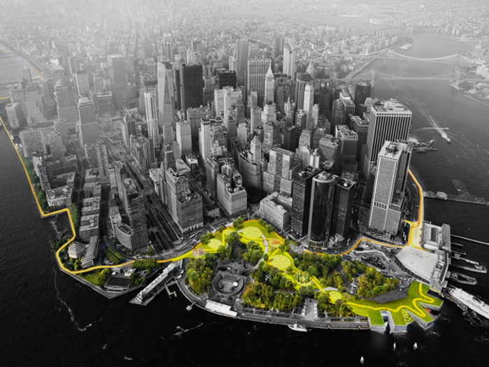 The East River Coastal Resiliency Project will one day protect part of the Manhattan coastline from storm surges.