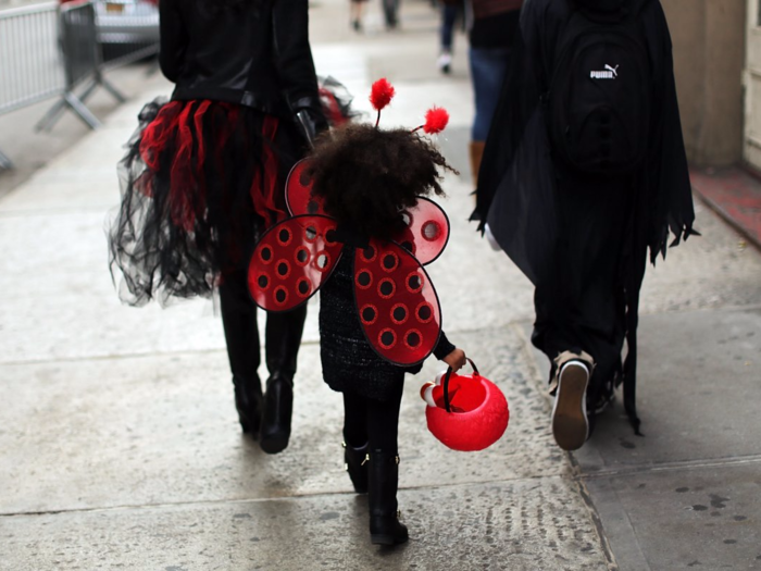 Back on the busy avenues, more and more families were out starting around 4 p.m.