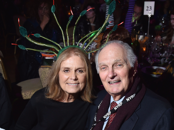 Famous feminist Gloria Steinem (pictured here with actor Alan Alda) was Medusa.