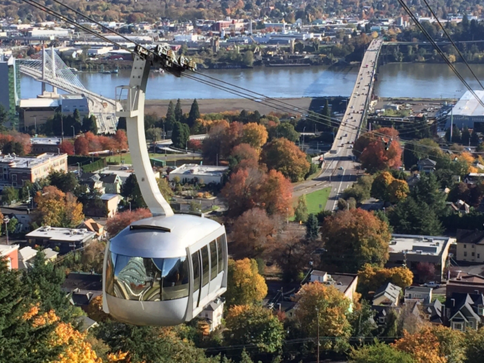 8. Portland Aerial Tram – Portland, Oregon