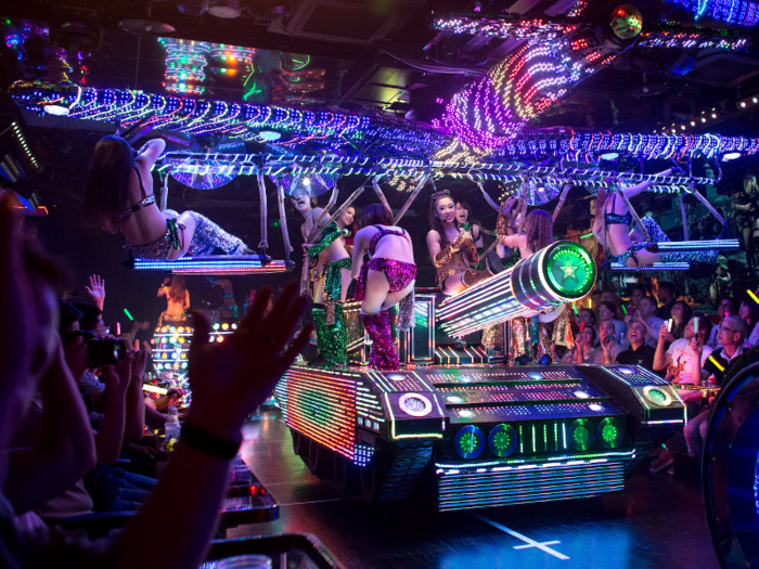 ...or end your stay with dinner with a twist at the $10 million dollar Robot Restaurant, which holds performances three times a day.