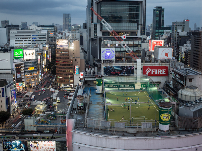 You can play sports with a view...