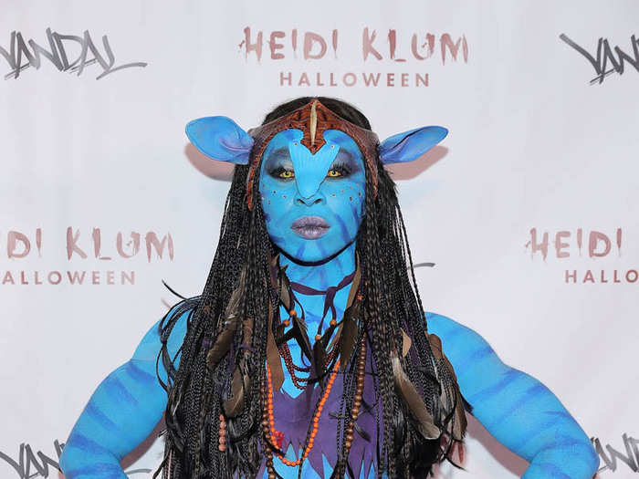 Actress Cynthia Erivo dressed as Neytiri from "Avatar."