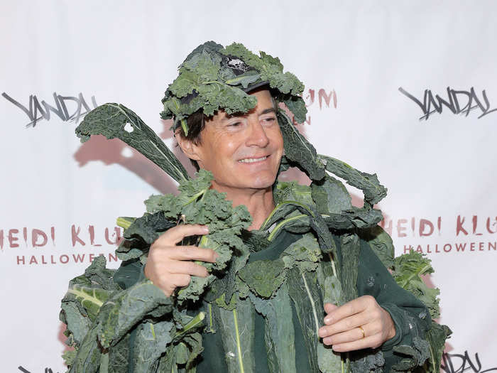 Actor Kyle MacLachlan went for something a bit more trendy: kale.