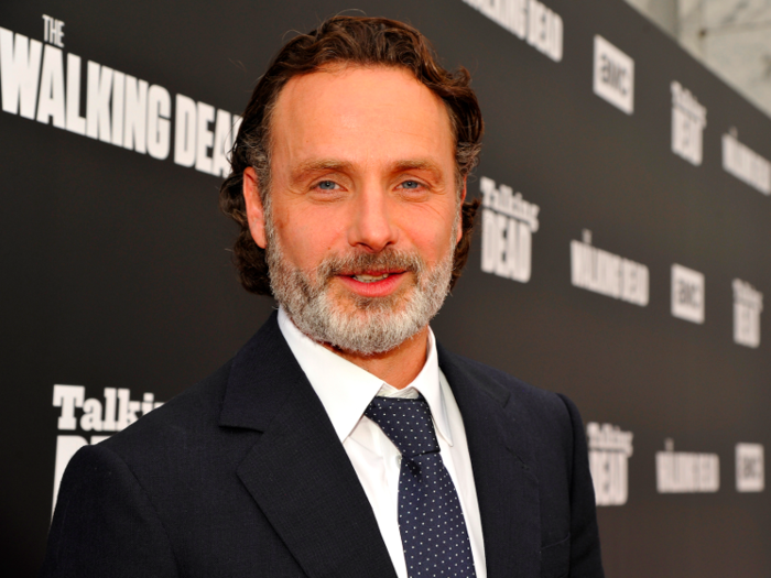 43-year-old British actor Andrew Lincoln keeps the beard in the off season but it