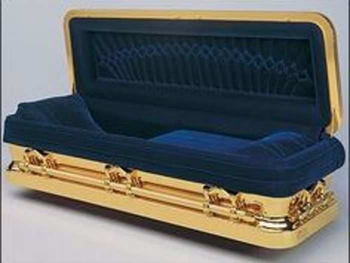 Gold coffin