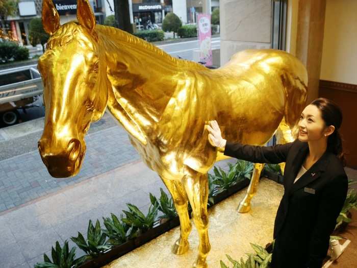 Gold Horse statue