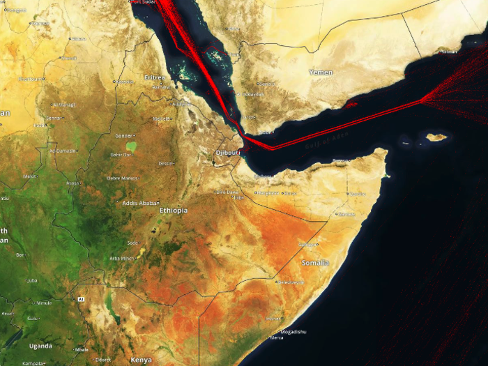 Bab el-Mandeb is an important passage between the Persian Gulf and the Suez Canal. The area is exposed to high risks of piracy and conflict, and 3.8 million barrels pass through every day.