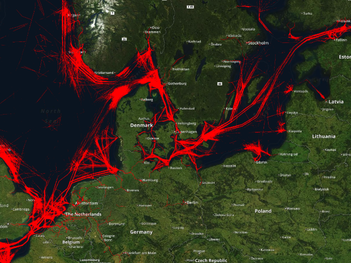 The Danish Straits are an important route for Russian exports to Europe. Around 3.3 million barrels pass through every day.