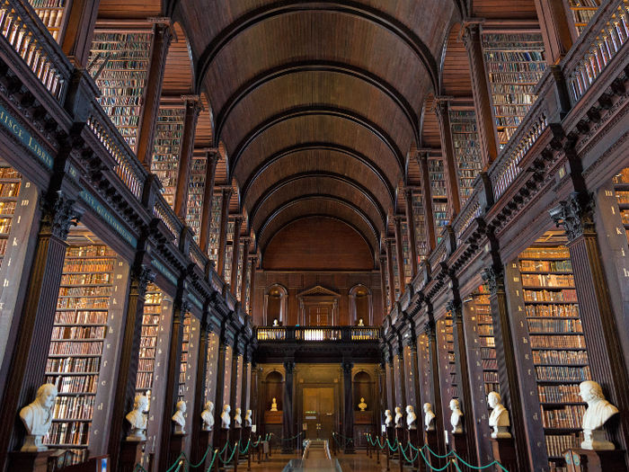 Trinity College Dublin Library in Dublin, Ireland