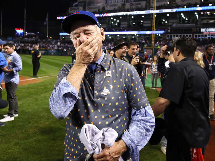 Life-long Cubs fan Bill Murray was stunned.