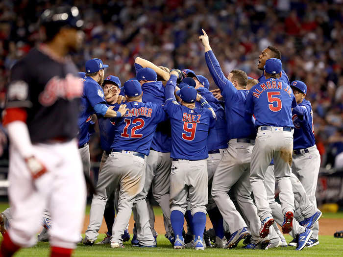 The Indians were left to walk off and watch.