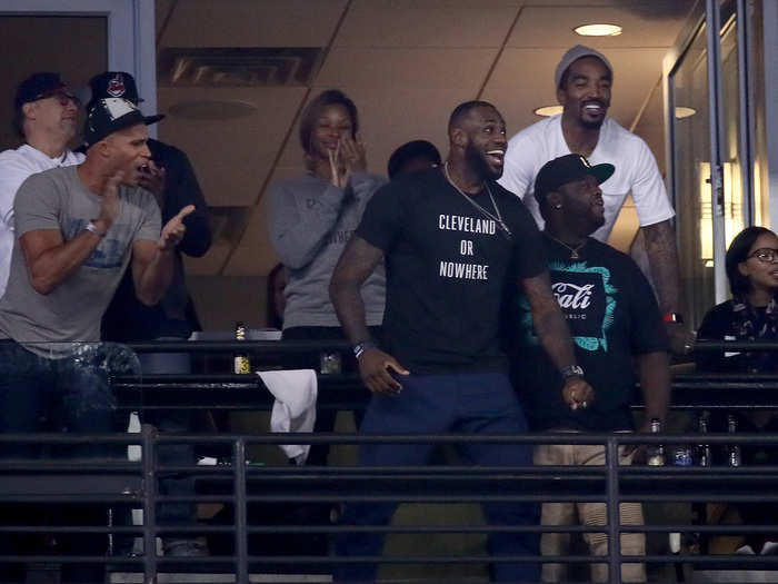 LeBron James had a fantastic reaction.