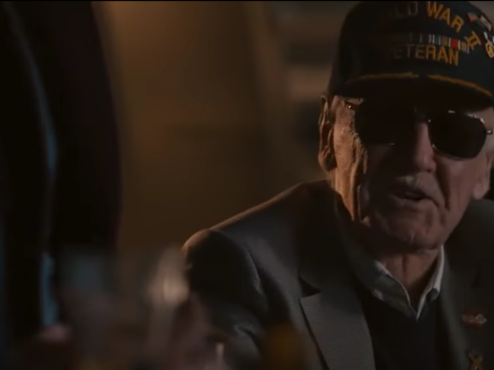 Lee pops up as a military vet in "Avengers: Age of Ultron" (2015) who must be carried away after getting too drunk on Asgardian liquor at a victory party.