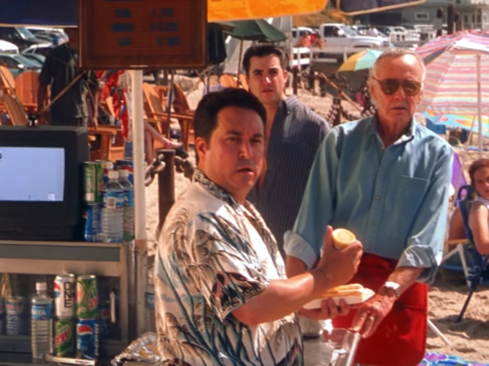 His first cinematic Marvel cameo was as a hot dog vendor in "X-Men" (2000).