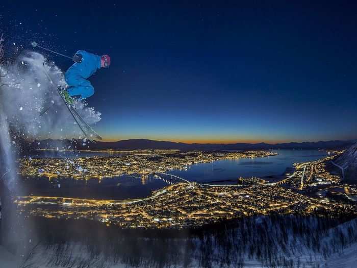 First place in Sport: "Arctic Urban Skiing" by Audun Rikardsen