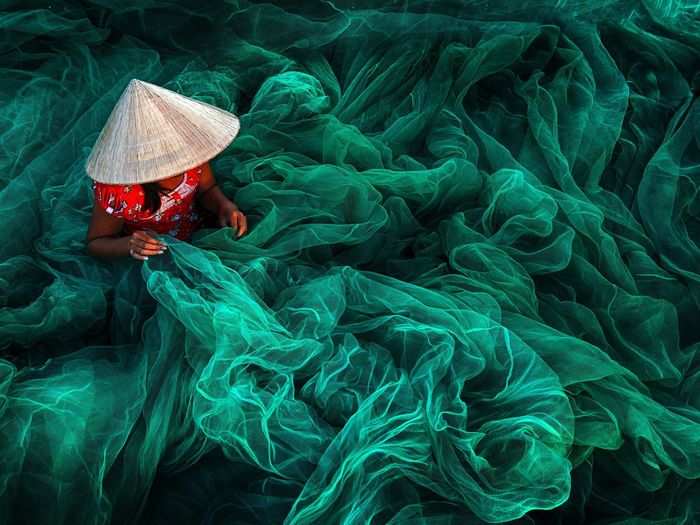 First place in Open Color: "Phan Rang Fishing Net Making" by Danny Yen Sin Wong