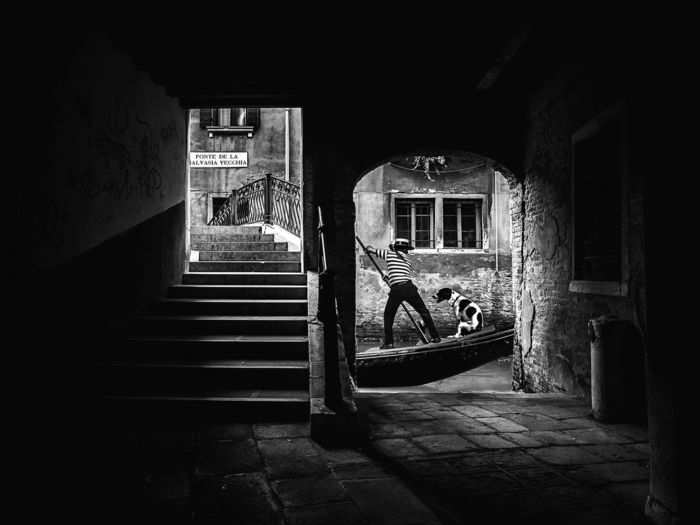 Third place in Open Monochrome: "Il Gondoliere" by Giuseppe Antonio Valletta