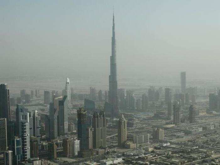 Upon completion in 2010, Burj Khalifa used 31,400 metric tons of rebar, or reinforced steel. Laid end to end, the steel would stretch a quarter of the way around the world.