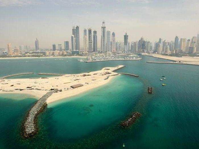 The Jumeirah Beach Residence, which opened in 2008, includes 35 residential towers and five hotels. They offer some of the best waterfront views Dubai has to offer.