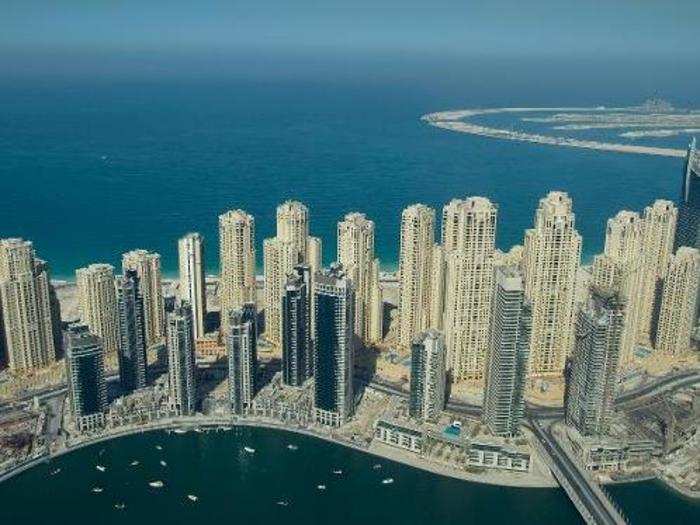 The marina also includes the Jumeirah Beach Residence, the largest single-phase residential development in the world.