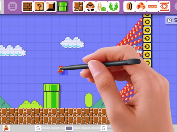 Other games used the touch screen to great effect. "Super Mario Maker" for Wii U lets you design "Super Mario" levels on the touch screen and share them across the Internet.
