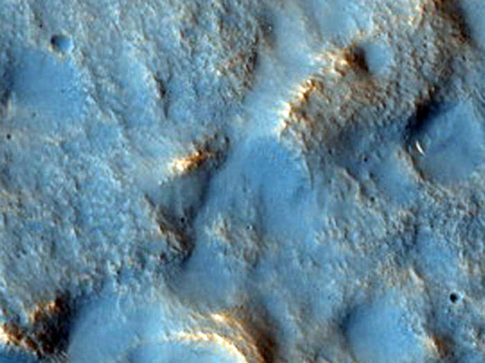 A picture of Utopia Planitia, a large plain on Mars.