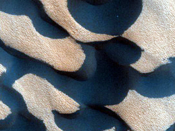 A North Pole dune field nicknamed "Kolhar," after Frank Herbert