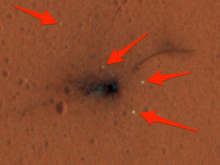 The black splotch is where the European Space Agency