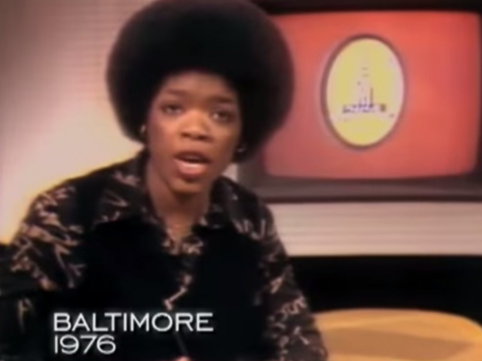 Oprah Winfrey was co-hosting a local talk show in Baltimore.