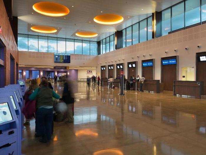 Inside the terminal, there would be automatic ticket counters, customs booths, and escalators leading to the pedestrian walkway.