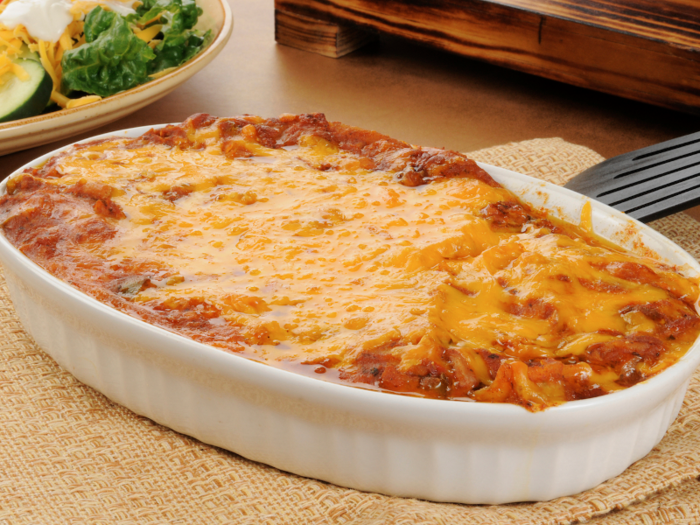 Rhode Island: buffalo chicken casserole