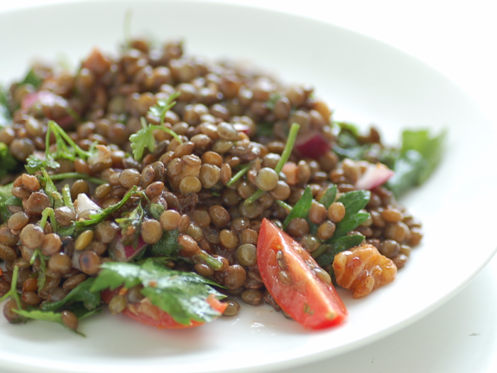 Ohio: lentil salad