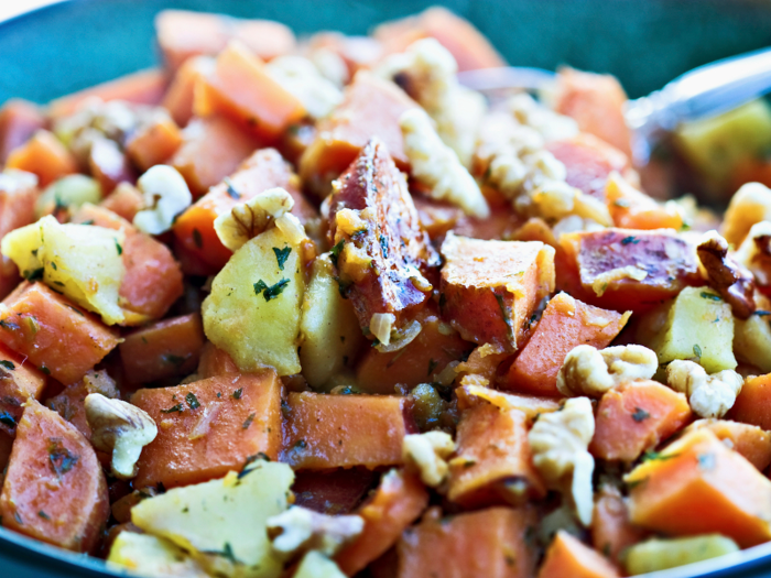 New Hampshire: roasted vegetable hash